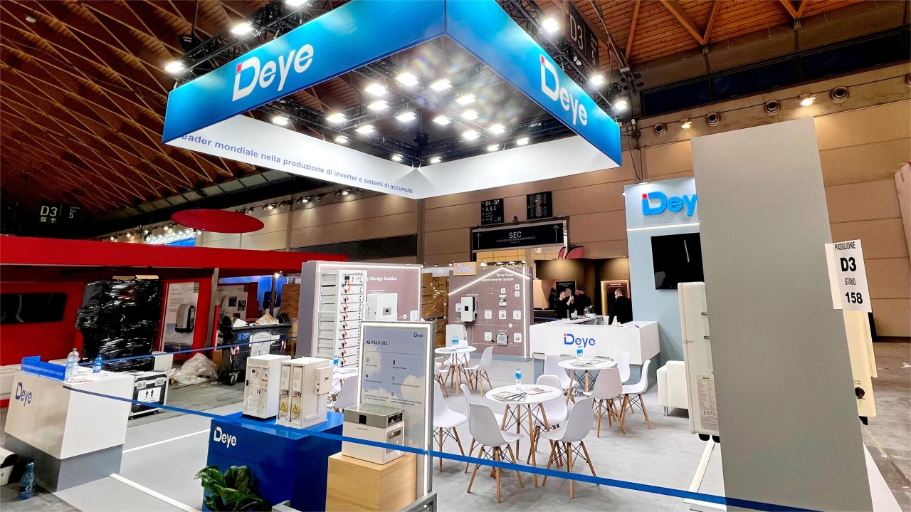 Deye tiết lộ các sản phẩm có các sản phẩm tại Triển lãm chuyển đổi năng lượng ở Ý